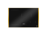 Bertazzoni Super-Premium Induktionshäll, 78 cm, TFT display, 4 zoner (1 Flex) + Guld-ram
