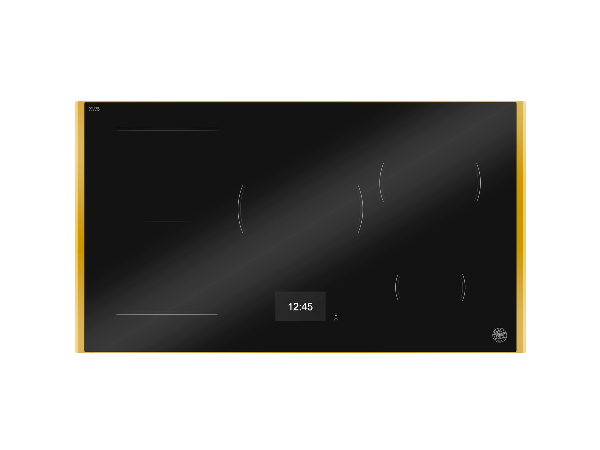 Bertazzoni Super-Premium Induktionshäll, 90 cm, TFT display, 5 zoner (1 Flex) + Guld-ram