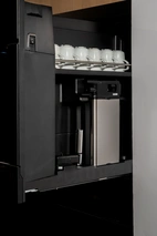 Bertazzoni Integrerad kaffemaskin, svart glas, Modern-series