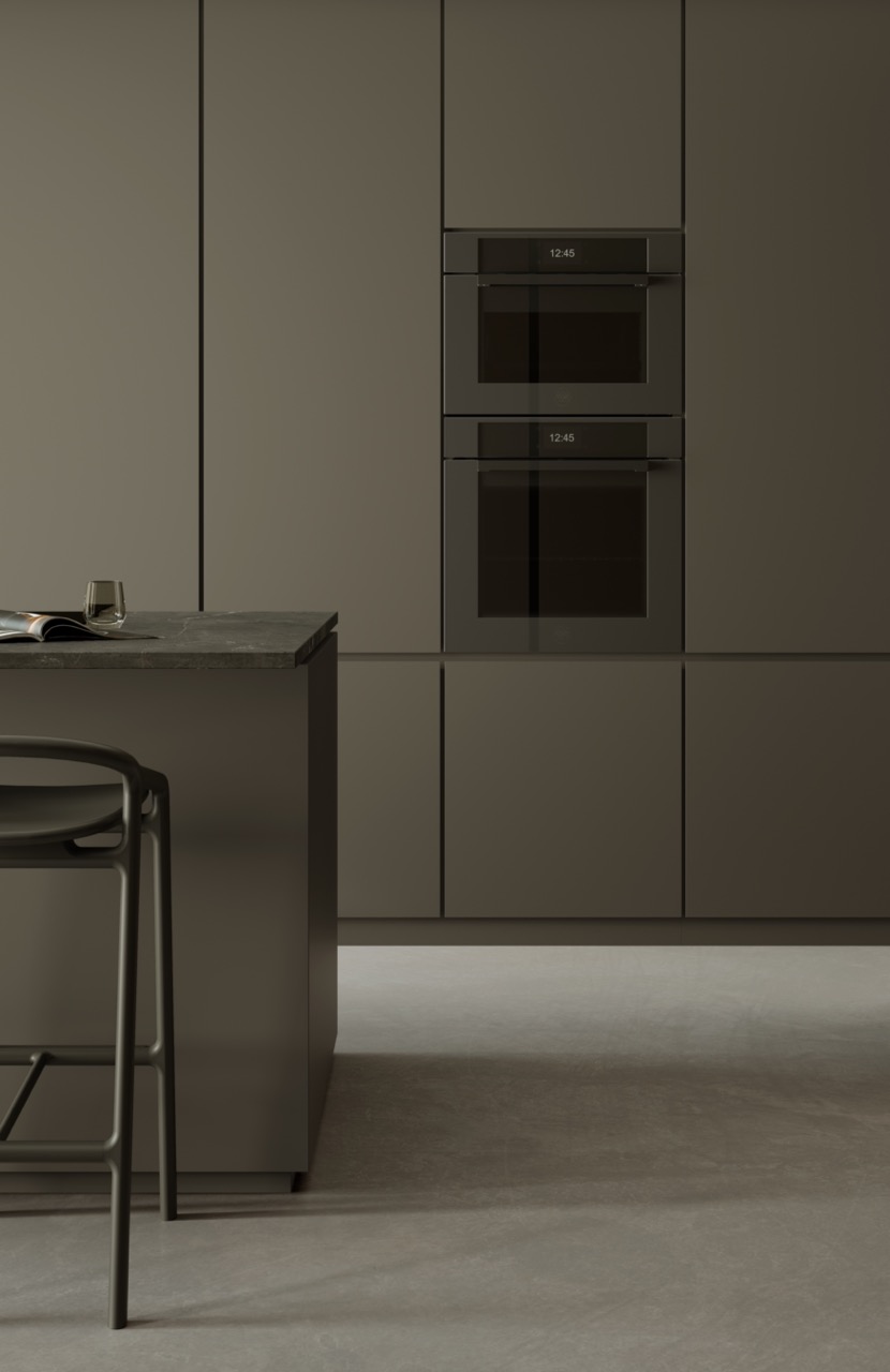 Bertazzoni Ångugn med pyrolys TFT, obsidian, blank, Modern-series