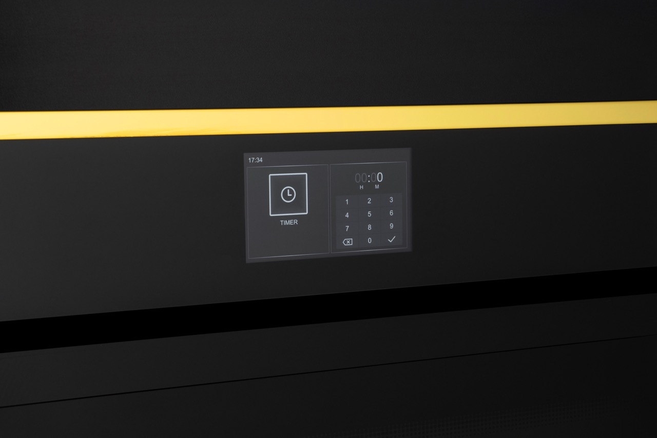 Bertazzoni Ugn med pyrolys TFT, guld, blank, Modern-series