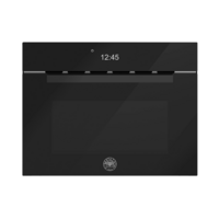 Bertazzoni Kombiugn med mikro, TFT, svart glas, Modern-series Svart Glas