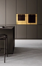 Bertazzoni Kombiugn med mikro, TFT, guld blank, Modern-series