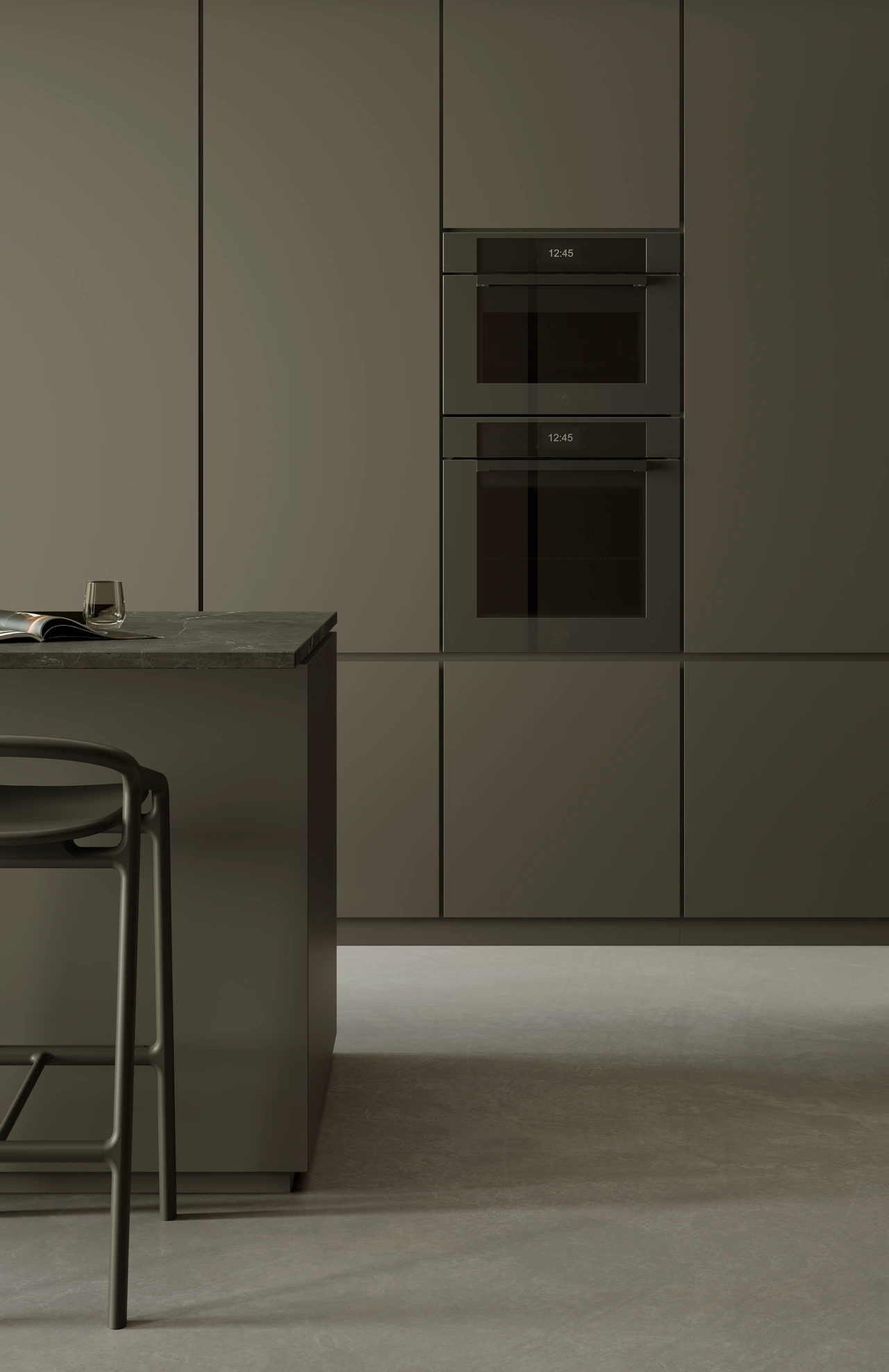 Bertazzoni Kombiugn med mikro, TFT, obsidian blank, Modern-series