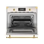 Bertazzoni Kombiugn med mikro, TFT, avorio / guld, Heritage-serien