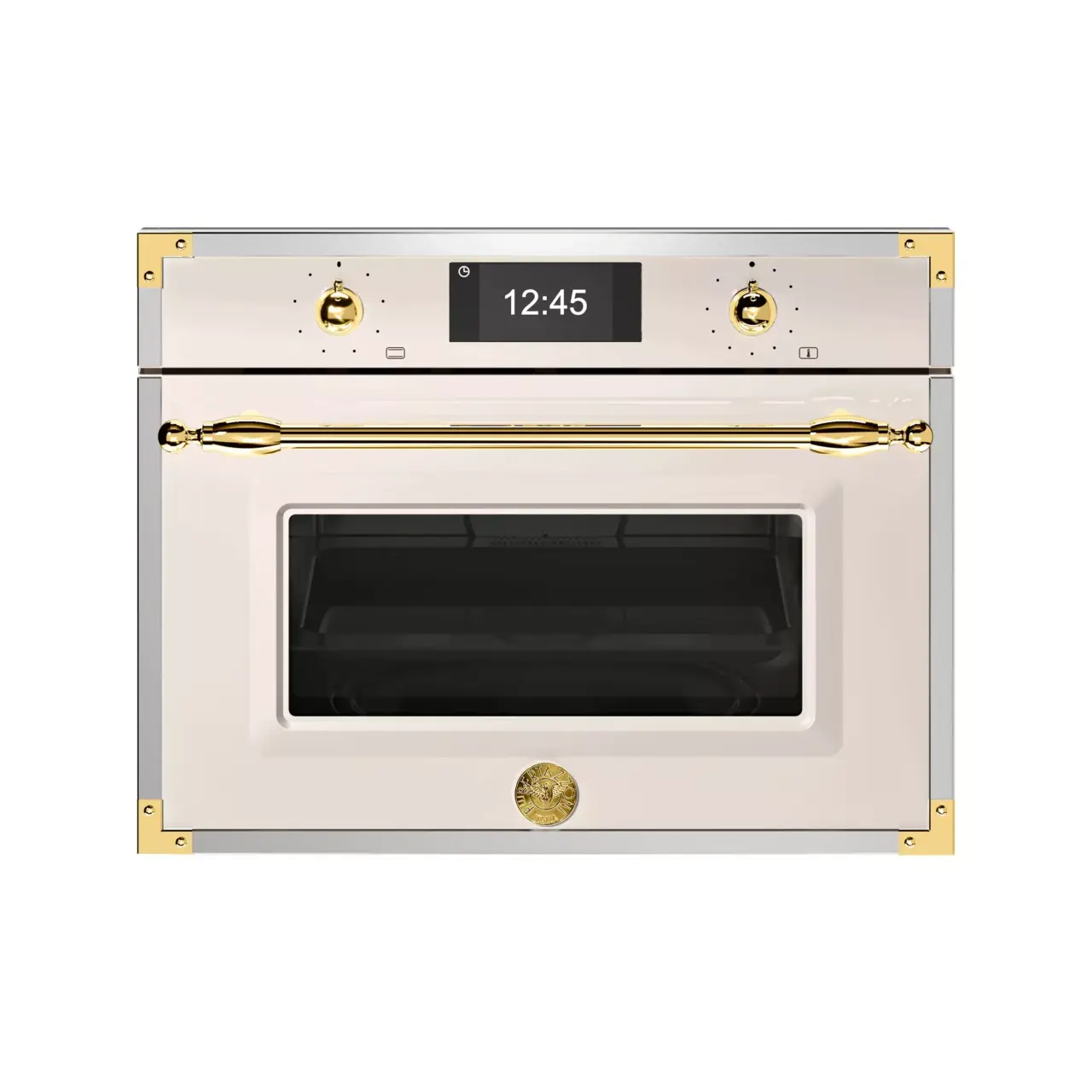 Bertazzoni Kombiugn med mikro, TFT, avorio / guld, Heritage-serien