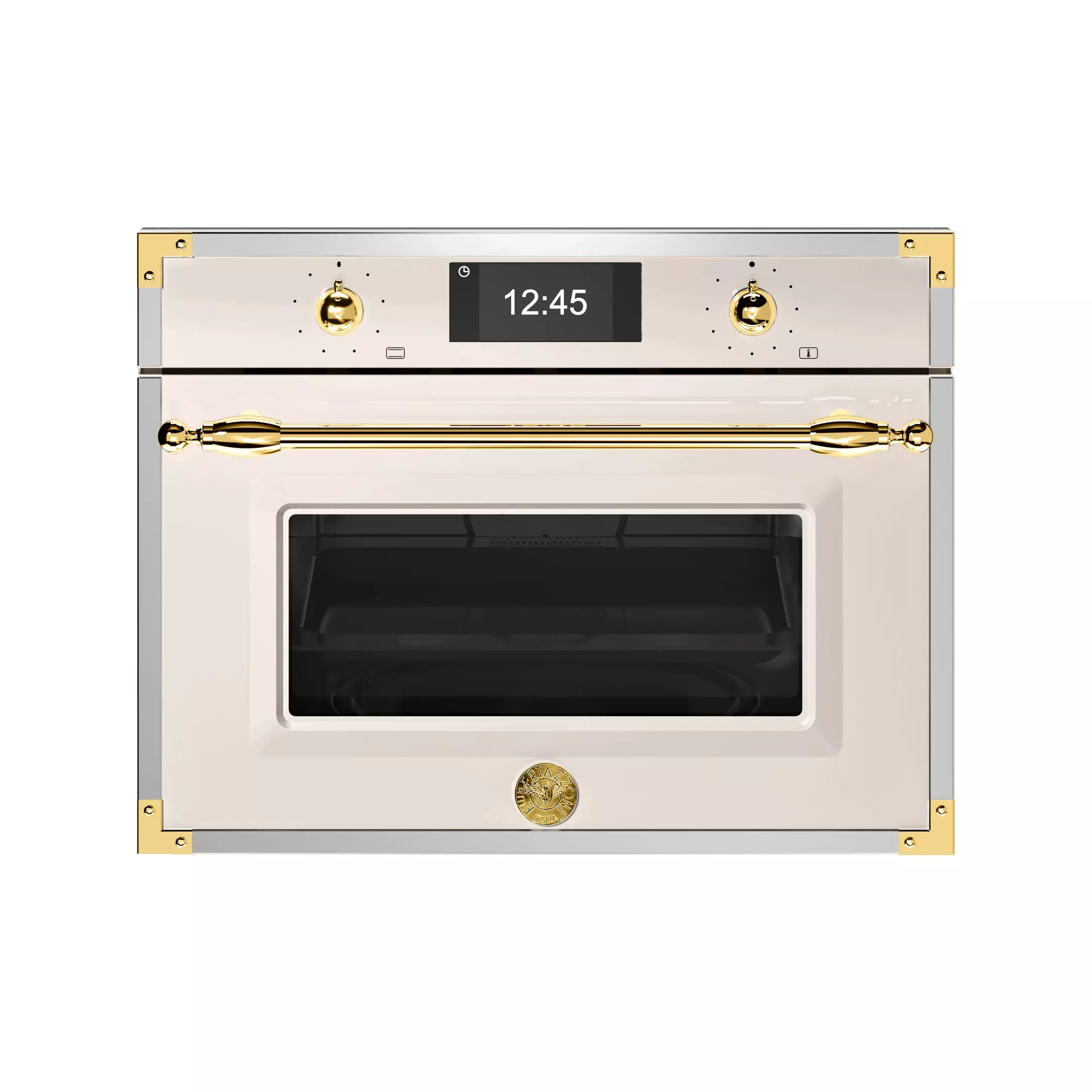 Bertazzoni Kombiugn med mikro, TFT, avorio / guld, Heritage-serien