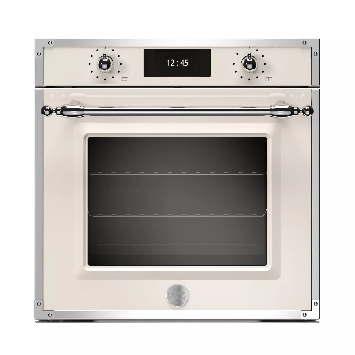 Bertazzoni Ångugn med pyrolys samt TFT-skärm, Avorio/krom, Heritage-series Avorio/krom