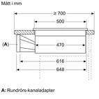 Bosch PVS811B16E Serie 4, Induktionshäll med inbyggd fläkt