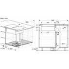 Bosch PVS811B16E Serie 4, Induktionshäll med inbyggd fläkt