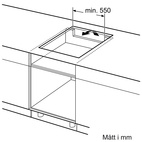 Siemens EU611BEB6E iQ100, Induktionshäll, 60 cm, Svart, utan ram