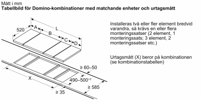 Siemens dominohäll EX375FXB1E