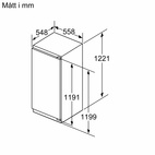 Siemens iQ500 helintegrerad kyl med frysfack KI42LADD1