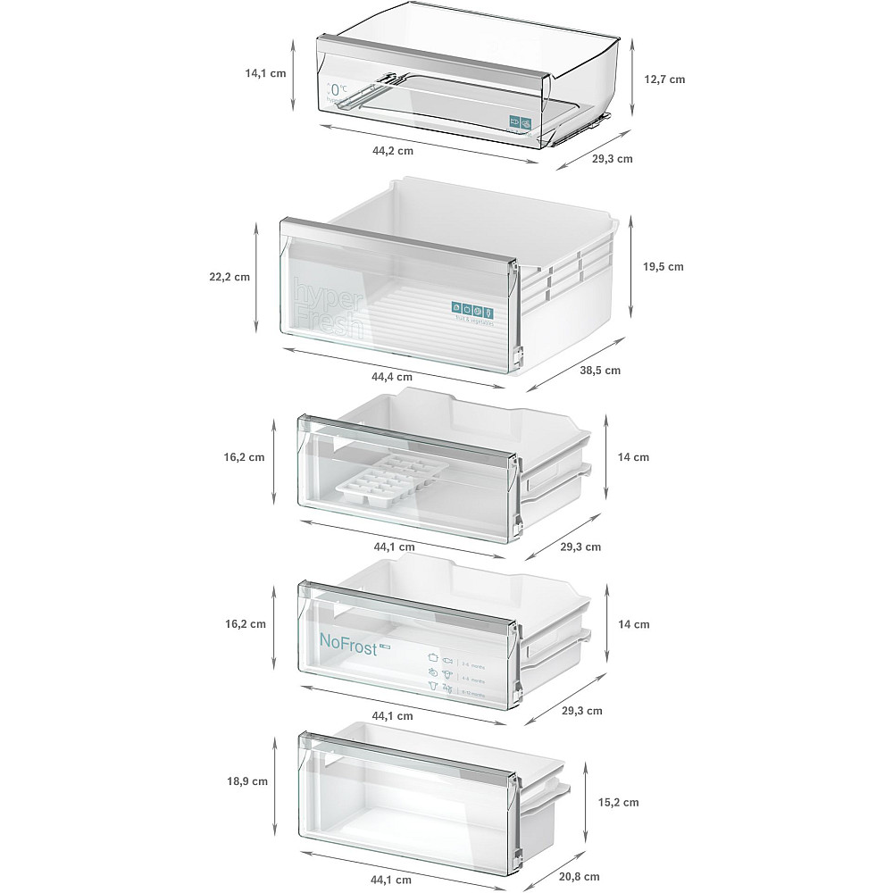 Siemens iQ300 integrerad kyl/frys KI96NVFD0