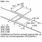 Bosch dominohäll PIB375FB1E