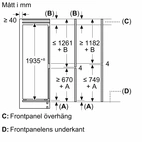 Siemens integrerad kyl/frys iQ100 KI96NNSE0