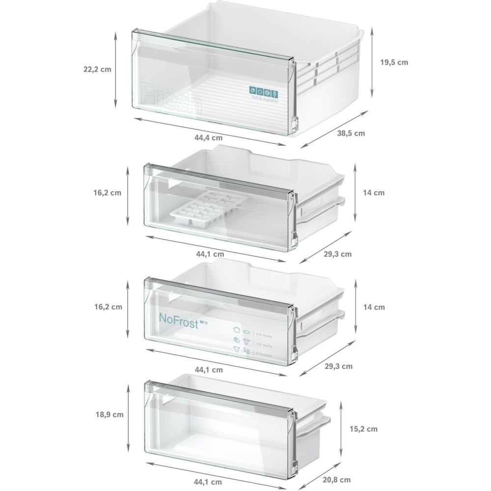 Siemens integrerad kyl/frys iQ100 KI96NNSE0