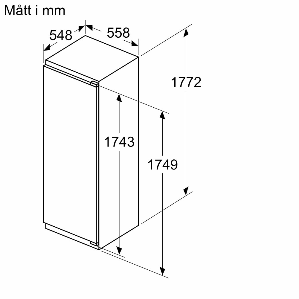 Bosch Serie 6 integrerad kylskåp KIR81ADD0