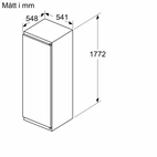 Bosch Serie 2 integrerad kylskåp KIR81NSE0
