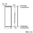 Bosch Serie 2 integrerad kylskåp KIR81NSE0