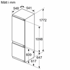 Bosch KIV87VFE0 Serie 4, Integrerad kyl/frys
