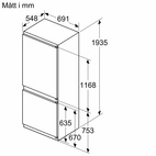 Bosch KBN96NSE0 Integrerad kyl/frys
