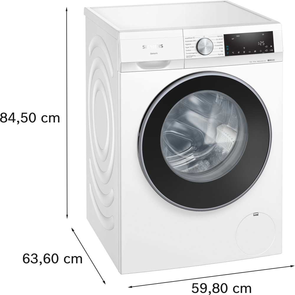 Siemens iQ500 Tvättmaskin frontmatad 10 kg WG56G2AADN