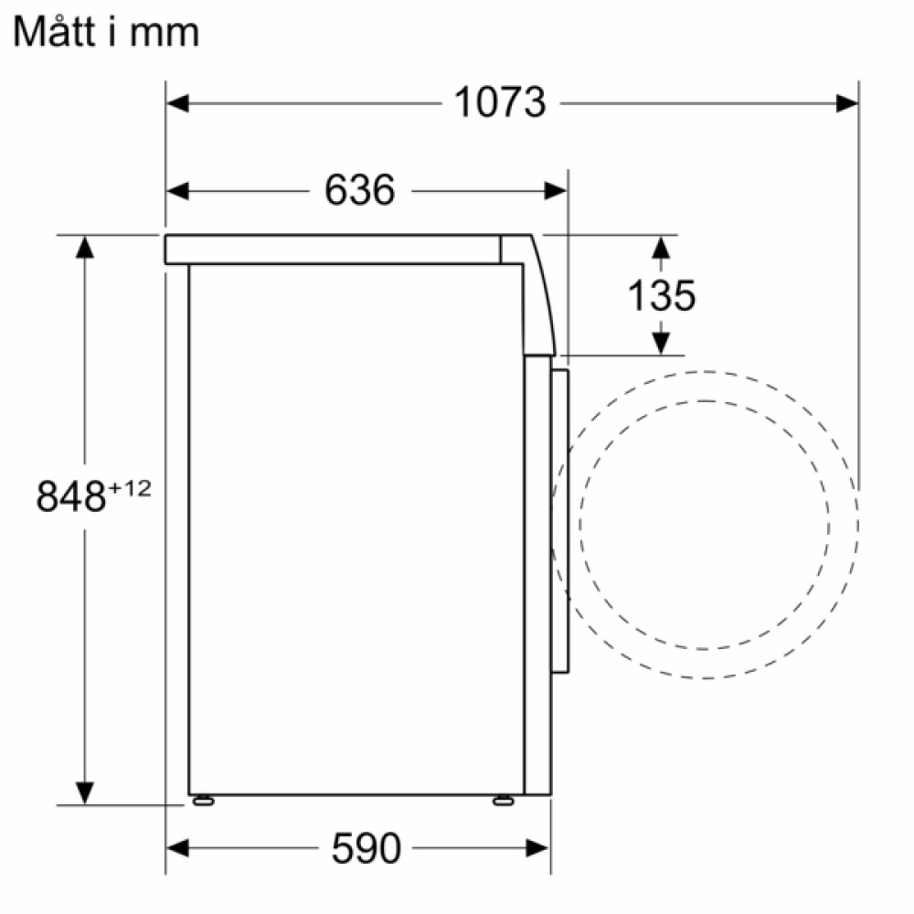 Siemens iQ500 Tvättmaskin frontmatad 9 kg WG44G2FPDN