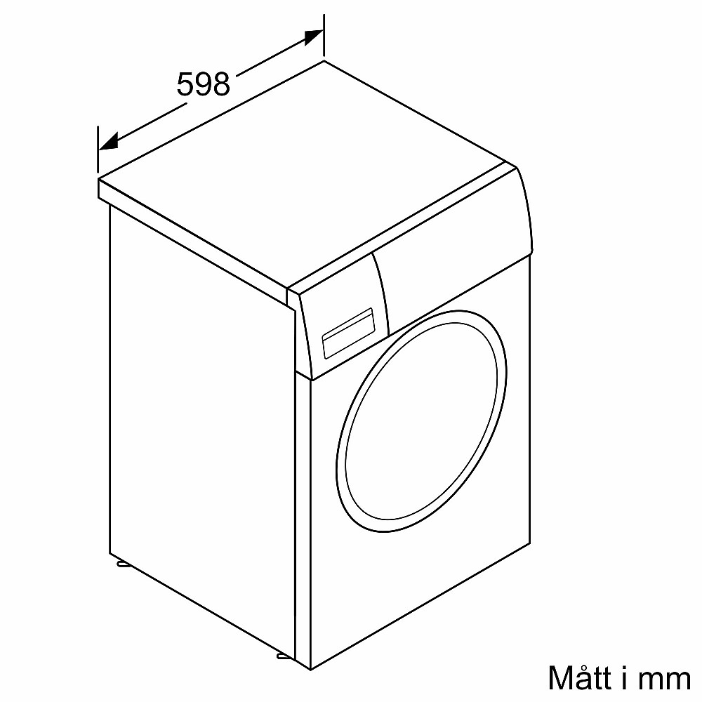 Siemens Tvättmaskin frontmatad 9 kg WG44G2FKDN