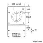 Siemens iQ700 integrerad tvättmaskin 8 kg WI14W542EU