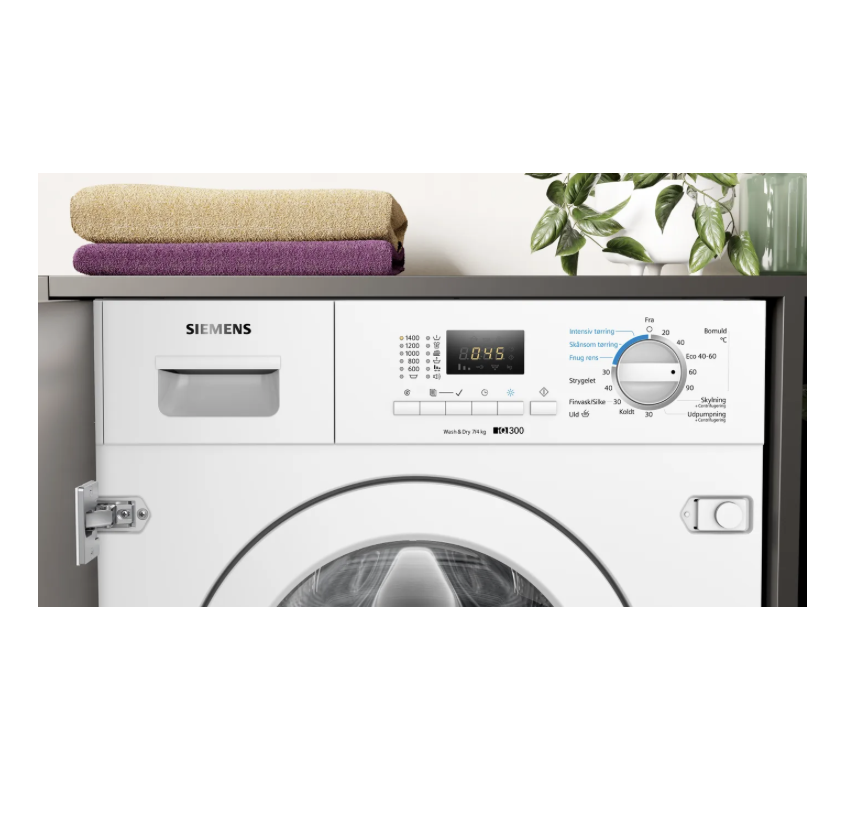 Siemens integrerade tvätt/tork 7/4 kg WK14D322DN