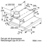 Bosch fläktkåpa DFL064A52