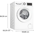 Bosch Serie 6 frontmatad tvättmaskin 10 kg WGG254Z0SN