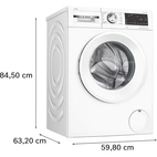 Bosch Serie 6 frontmatad tvättmaskin 10 kg WGG254FLSN