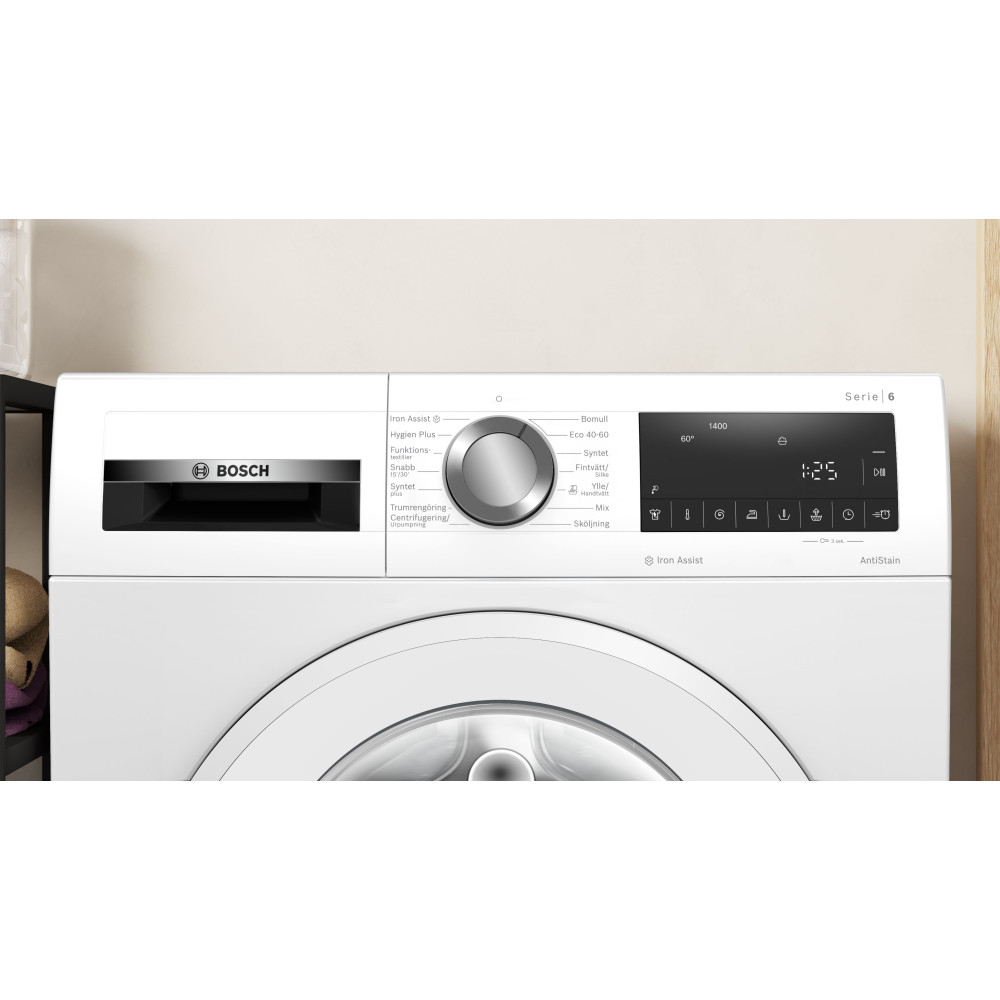Bosch Serie 6 tvättmaskin frontmatad 9 kg WGG244ZMSN