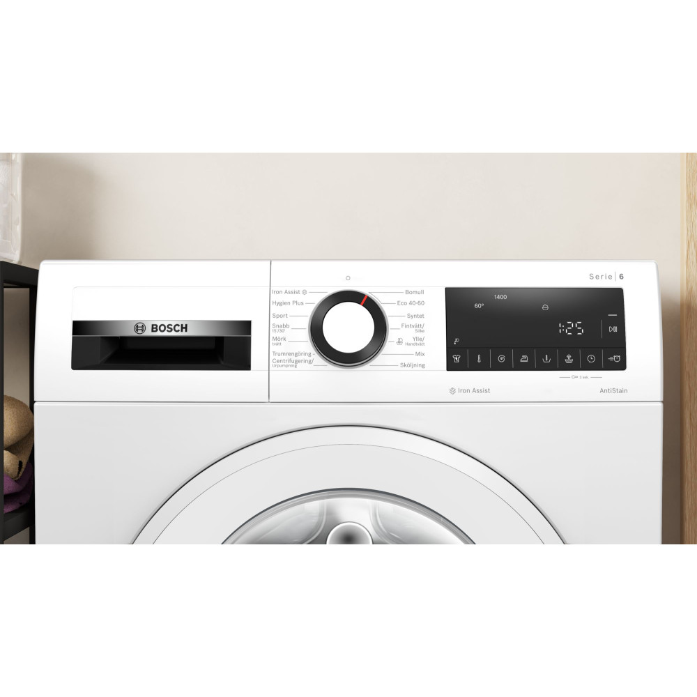 Bosch Serie 6 tvättmaskin frontmatad 9 kg WGG244ZASN