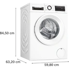 Bosch Serie 6 tvättmaskin frontmatad 9 kg WGG242Z2SN