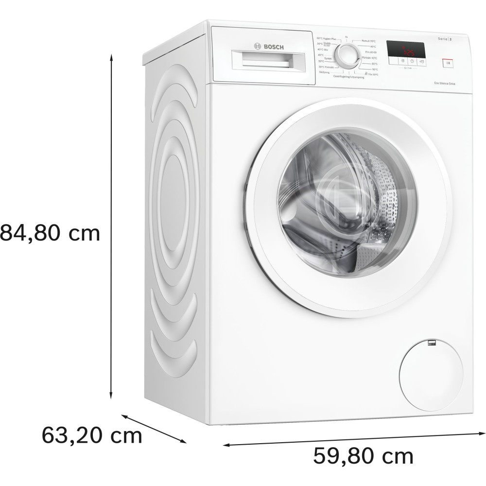 Bosch tvättmaskin frontmatad 7 kg WGE02200SN