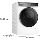 Bosch Serie 8 frontmatad tvättmaskin 10 kg WGB256A1SN