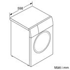 Bosch Serie 8 frontmatad tvättmaskin 10 kg WGB254A0SN
