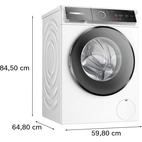 Bosch Serie 8 frontmatad tvättmaskin 10 kg WGB254A0SN