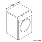 Bosch Serie 8 frontmatad tvättmaskin 9 kg WGB244A0SN
