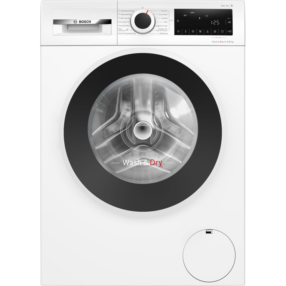 Bosch Serie 6 kombinerad tvätt och tork 10,5/6 kg WNG2540LSN