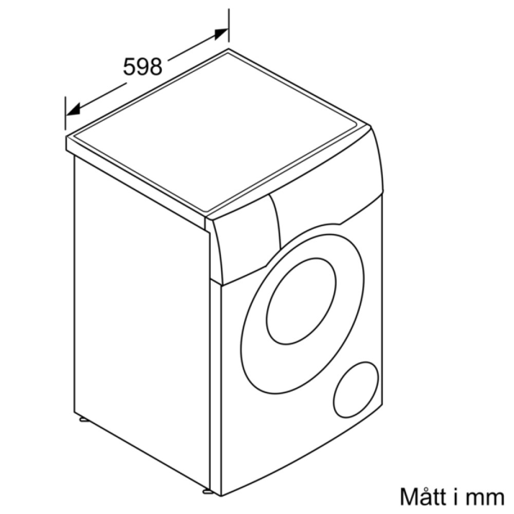 Bosch Serie 8 kombinerad tvätt och tork 10,5/6 kg WNC254A0SN