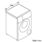 Bosch Serie 8 kombinerad tvätt och tork 10,5/6 kg WNC254A0SN