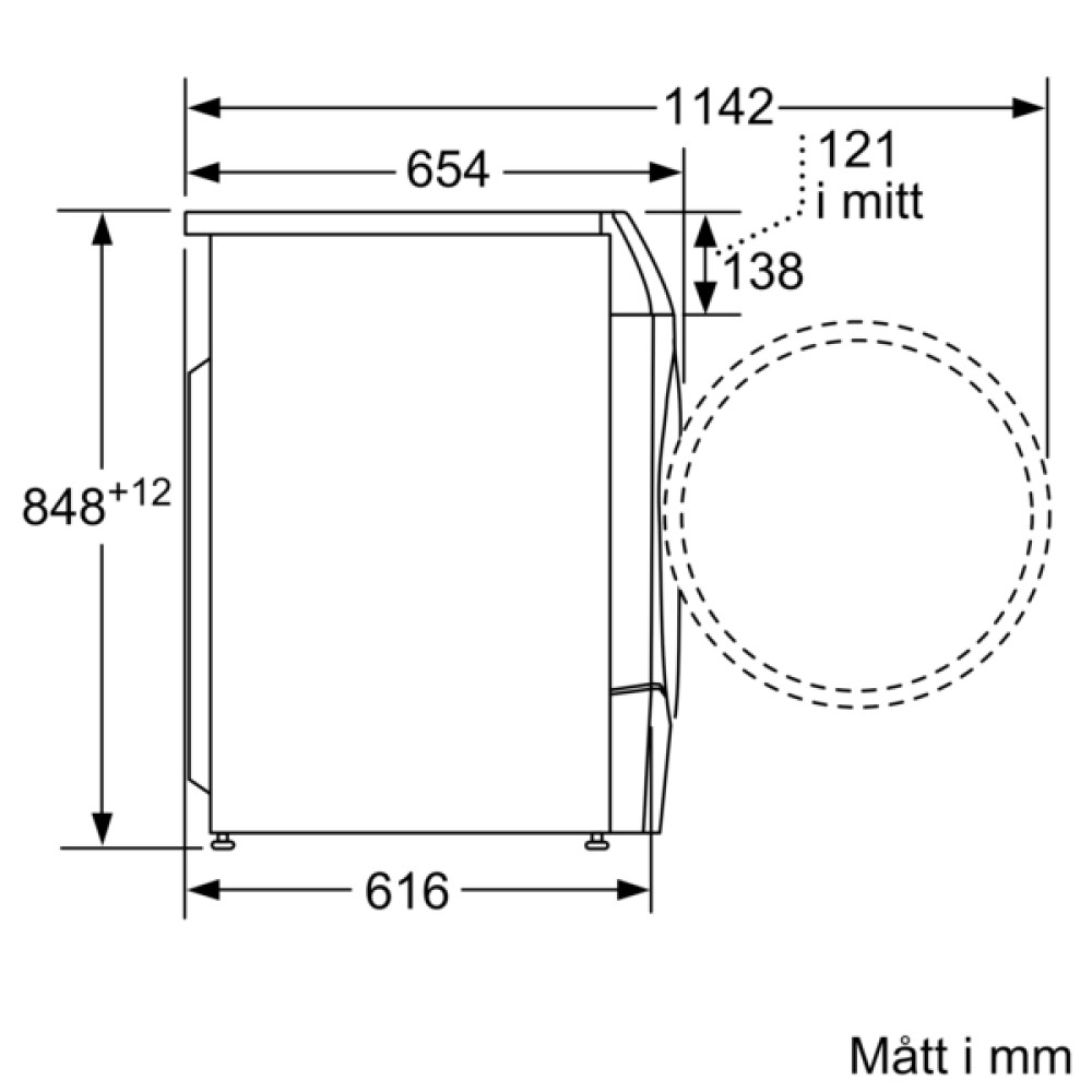 Bosch Serie 8 kombinerad tvätt och tork 10,5/6 kg WNC254A0SN