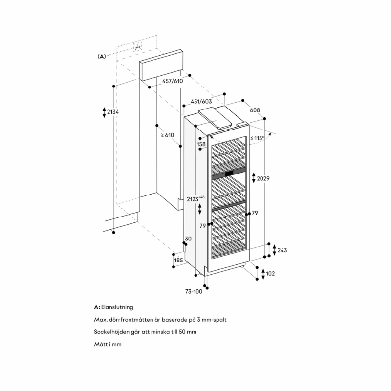 Gaggenau Vario cooling 200 kyl/frys 178cm