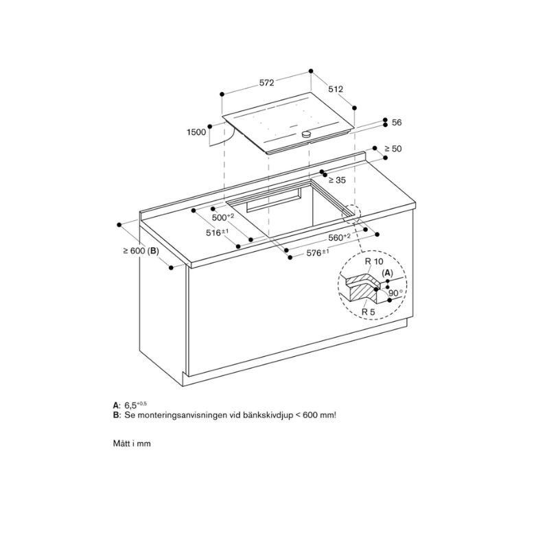 Gaggenau Induktion 60cm S200 Twist Pad - utan ram