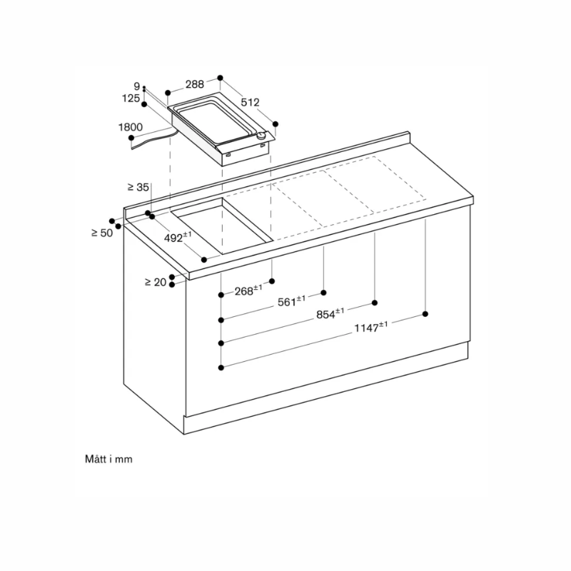 Gaggenau Vario 200 Teppan yaki 28cm svart