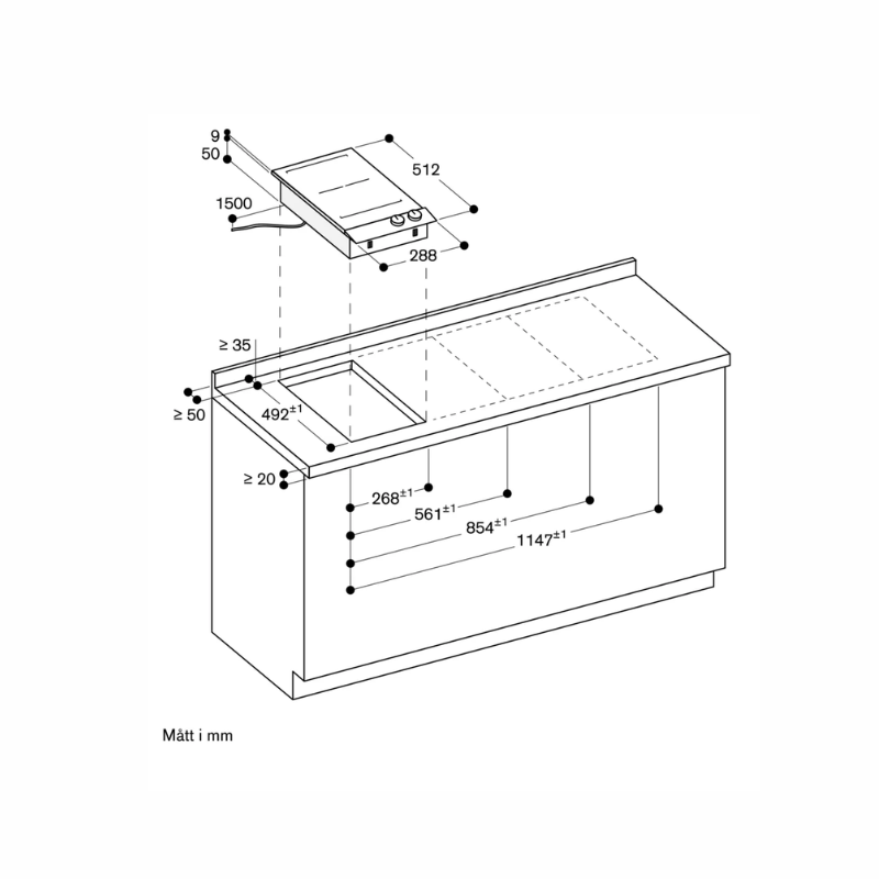 Gaggenau Vario 200 induktionshäll 28cm svart